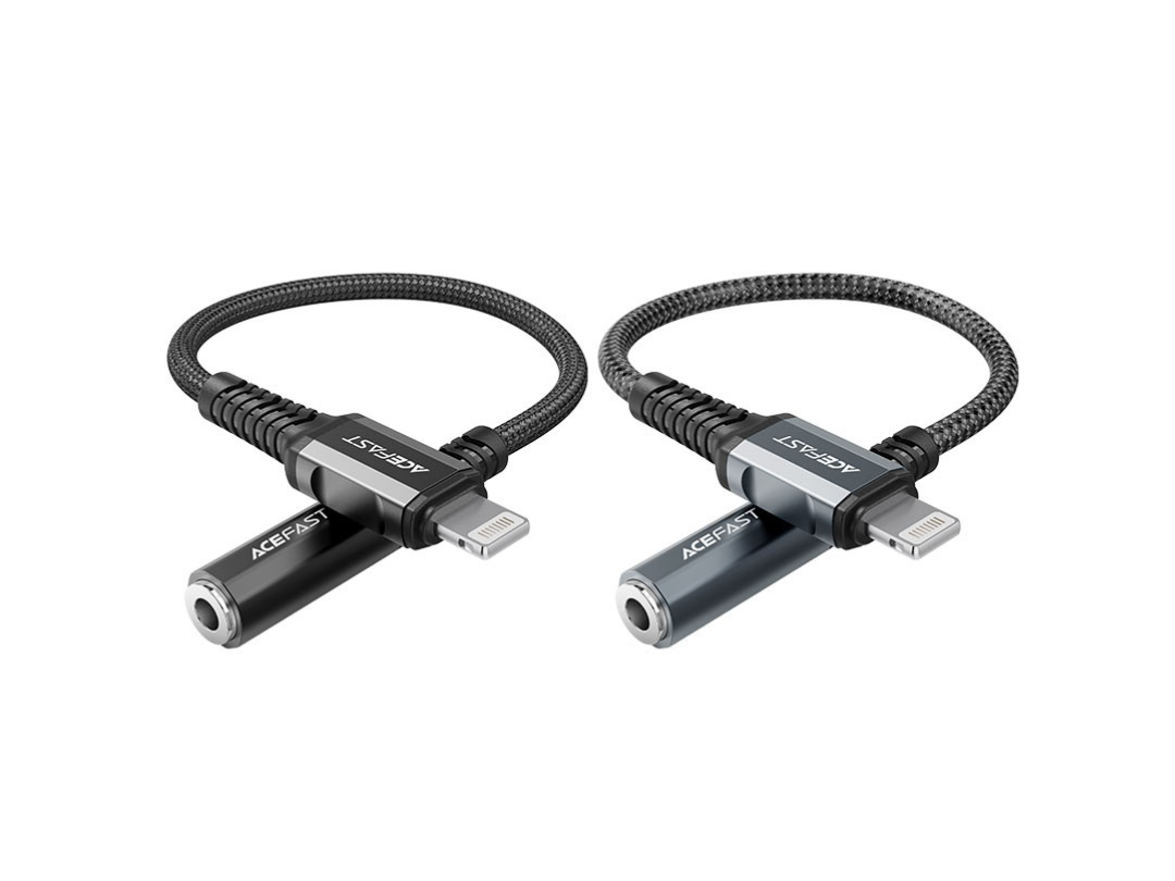 ACEFAST C1-05 Lightning to 3.5mm Audio Cable, MFI Certified - 0.18m ACEFAST C1-05 Lightning to 3.5mm Audio Cable, MFI Certified - 0.18m